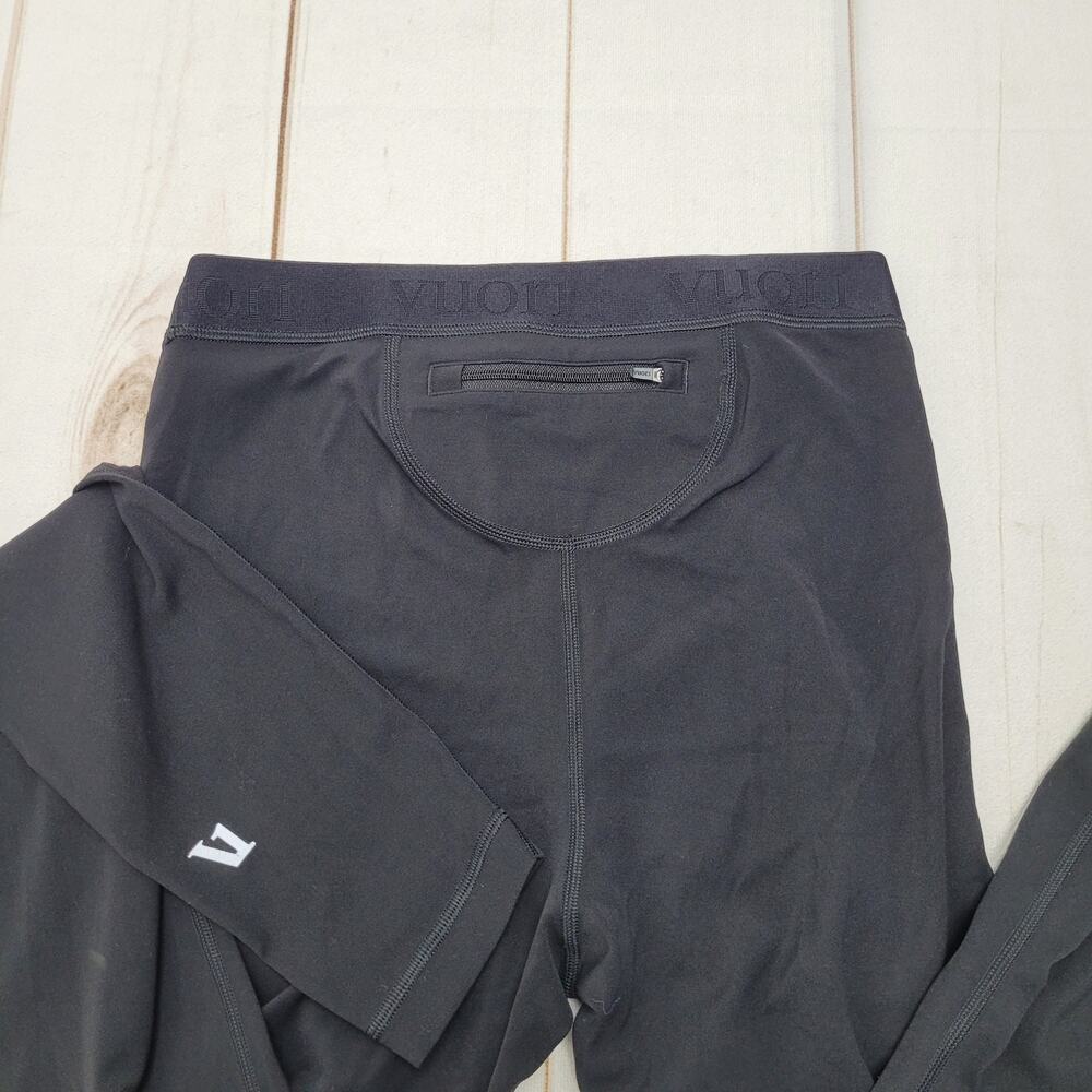 Vuori black compression performance tights running leggings medium